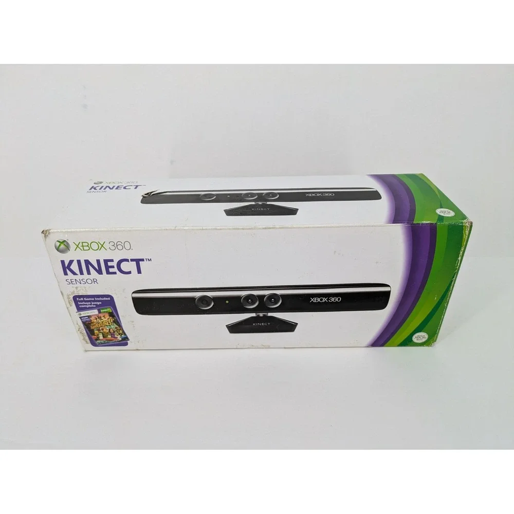Genuine OEM Microsoft Xbox 360 Kinect Camera Sensor 1414 Black Cables Box TESTED